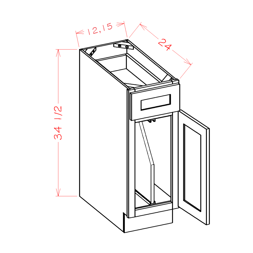 Accessory Base Cabinets - Tray Divider Base Kit