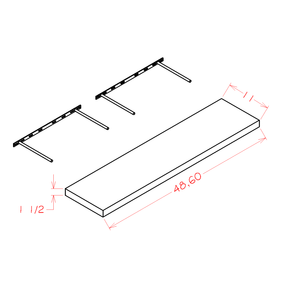 Specialty Walls - Floating Shelves
